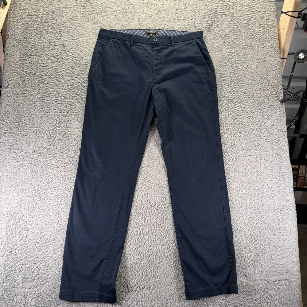VTG Banana Republic Pant Mens 36x34 Blue Cotton Chino Straight Business Preppy